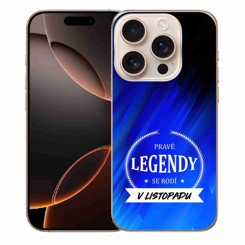 Gél borítás mmCase iPhone 16 Pro Max készülékhez - Novemberi legendák kék háttérrel