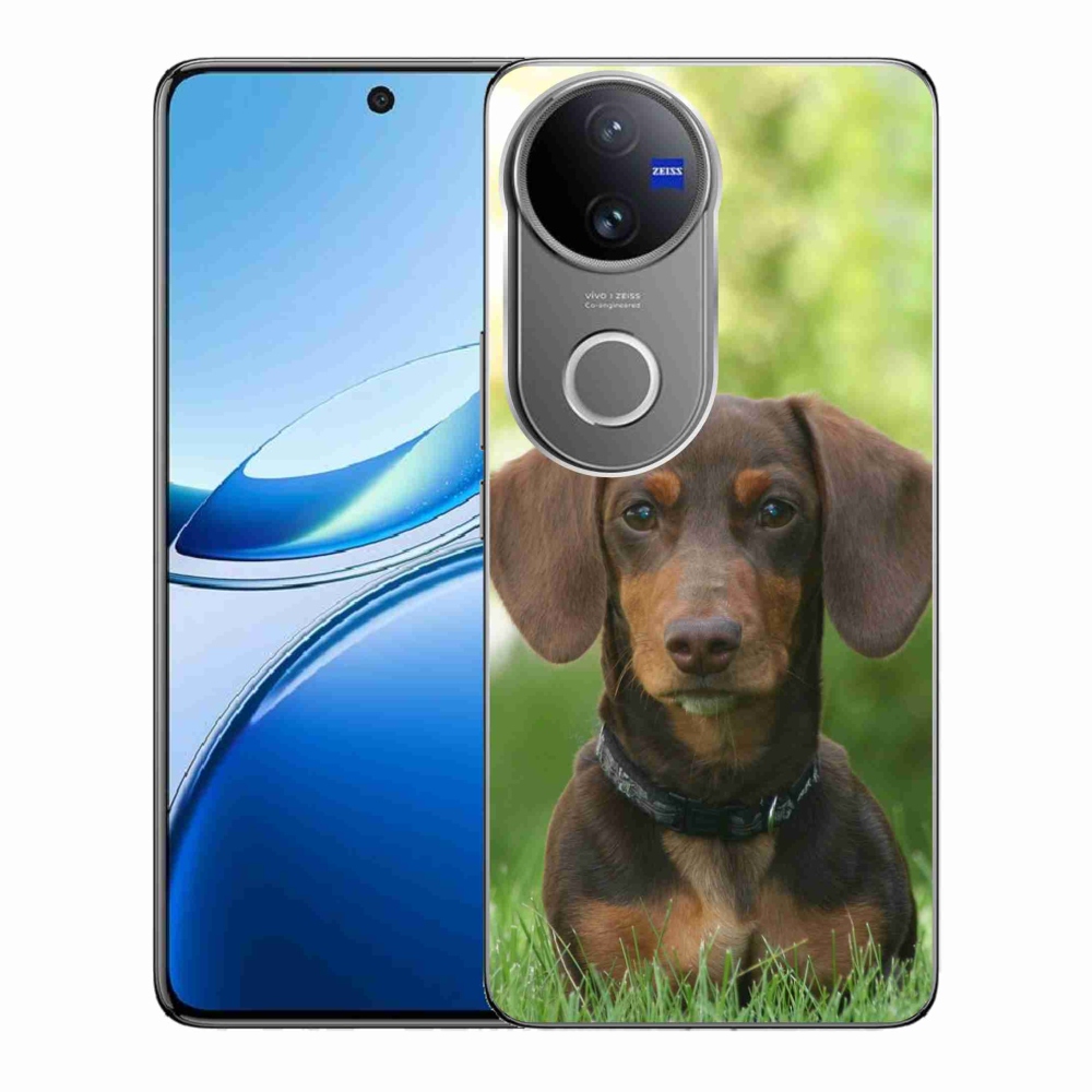 Zselés borítás mmCase a Vivo V50 5G készülékhez - barna tacskó
