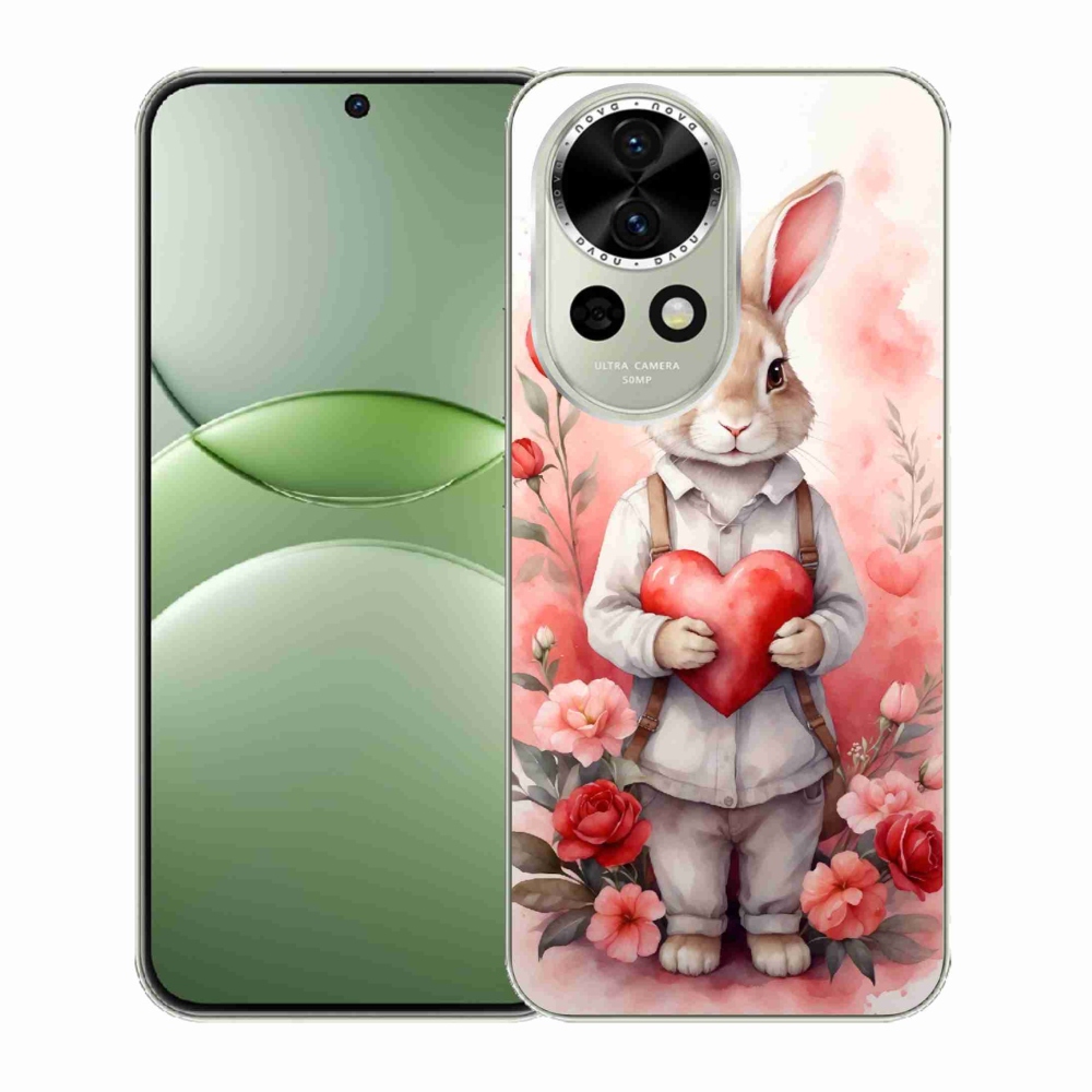Gél borító mmCase a Huawei Nova 13 5G számára - nyúl szívvel