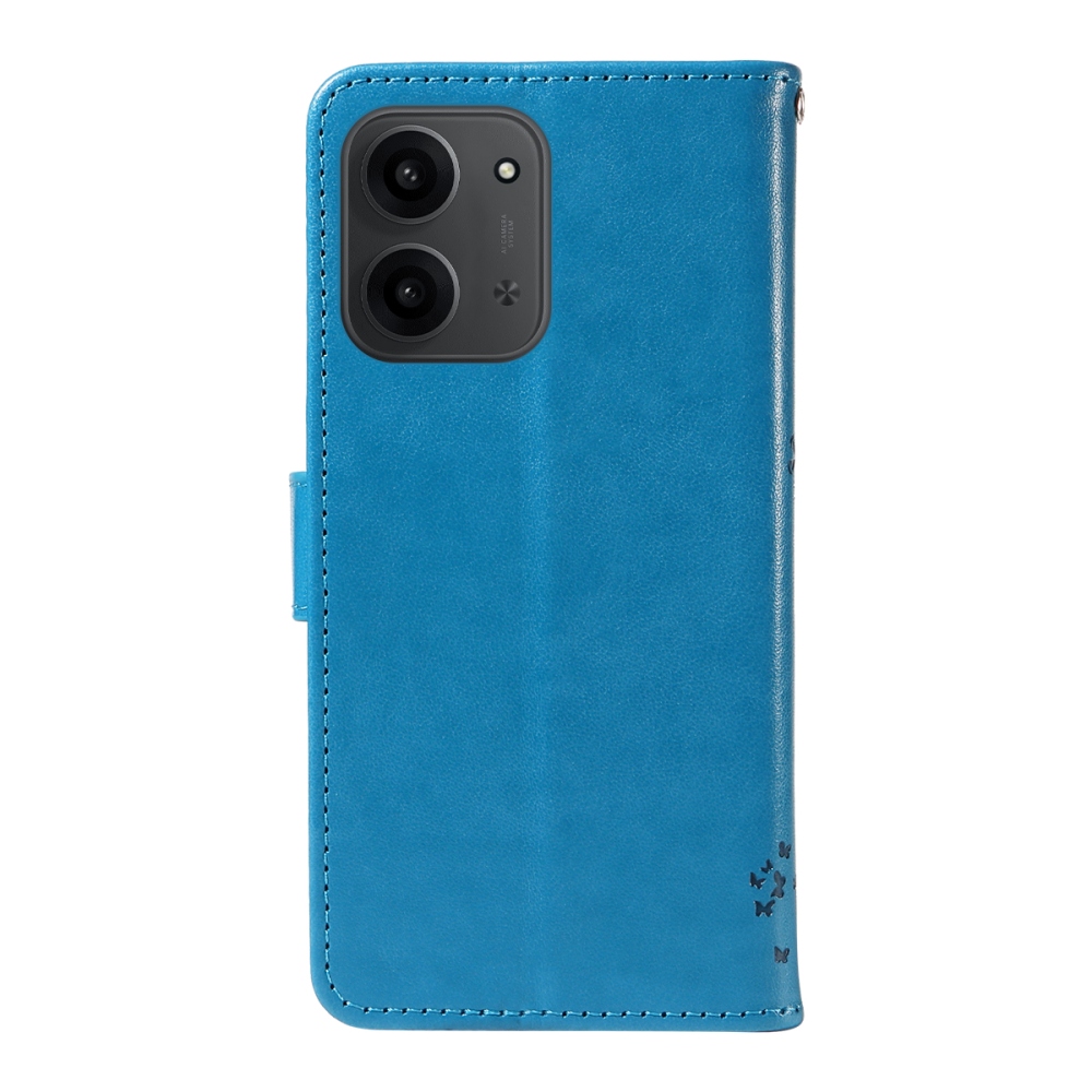 Fák könyve tok Xiaomi Redmi 15C 4G/5G (173mm) - kék