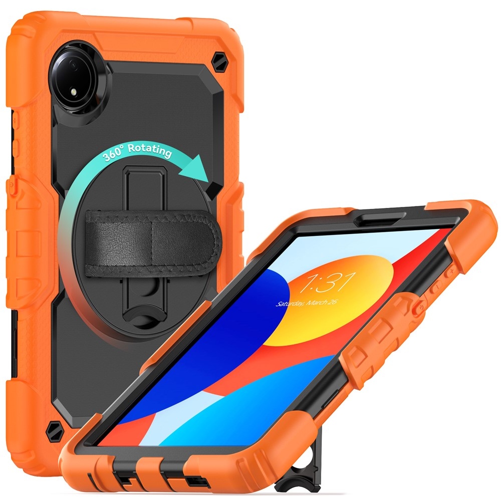 Strapabíró huzat kéztartóval és vállpánttal Xiaomi Redmi Pad SE 8.7 - narancssárga színűre