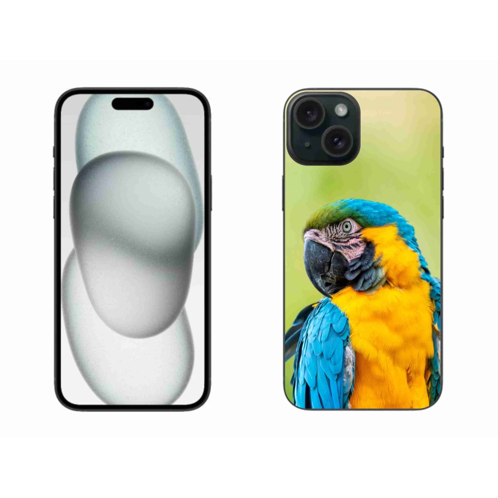 Gél tok mmCase iPhone 15 Plus készülékhez - papagáj ara 2
