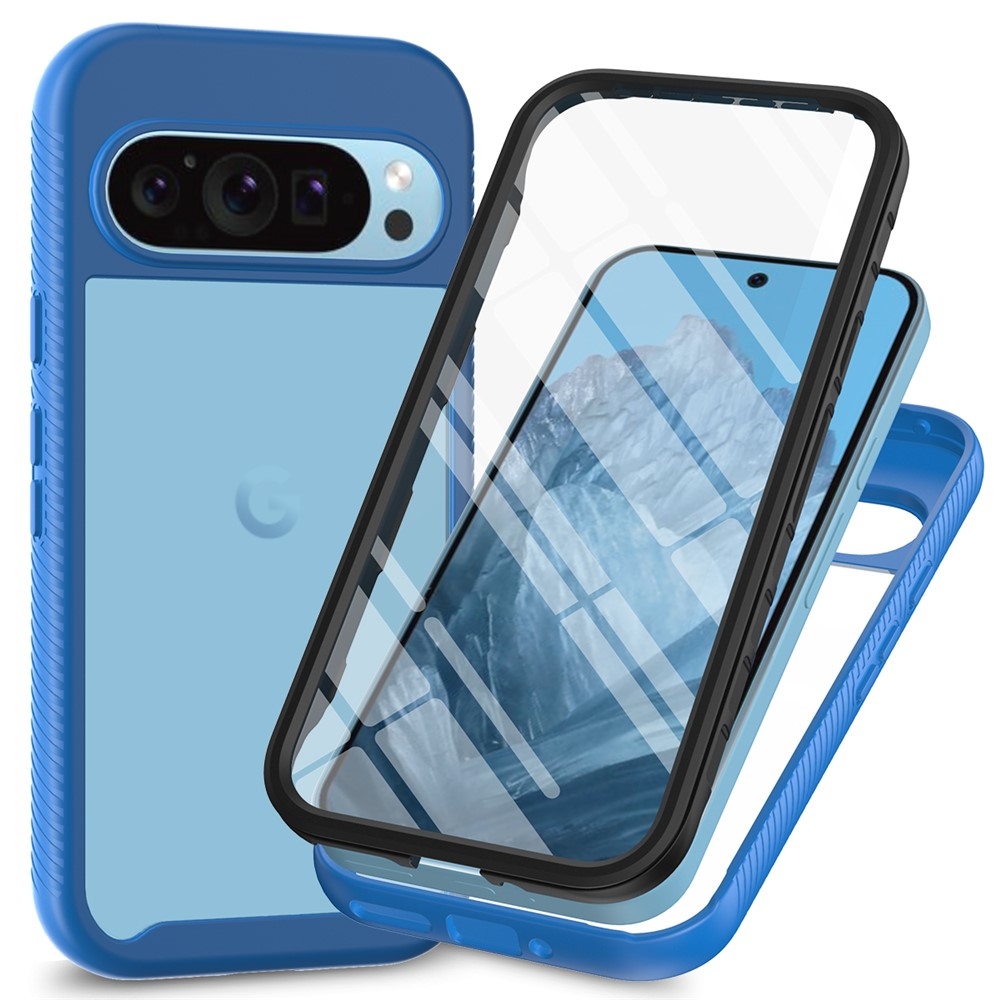 Ütésálló zselés tok a Google Pixel 10 Pro/Pixel 10 képernyővédőjéhez - kék