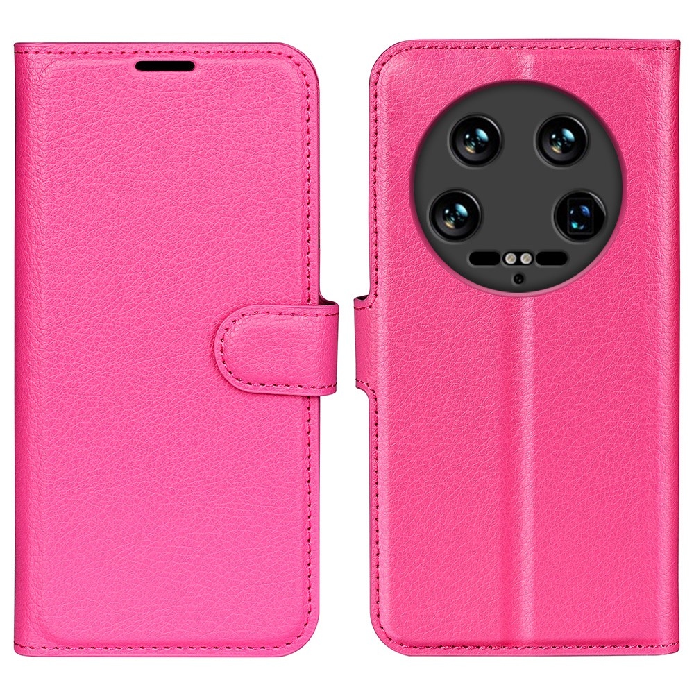 Litchi könyv tok Xiaomi 14 Ultra - rózsa