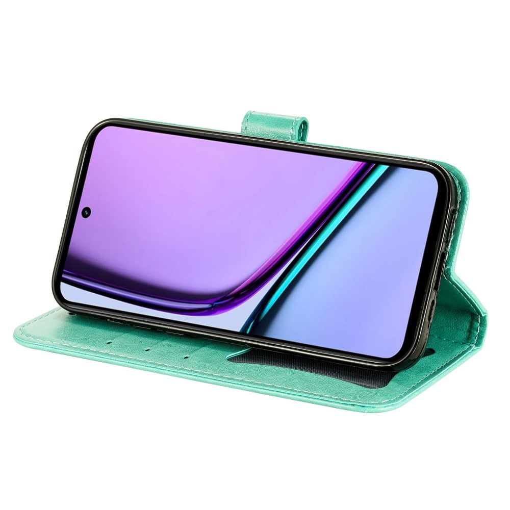 Mandala könyvtáska a Realme C67 készülékhez - teal színű