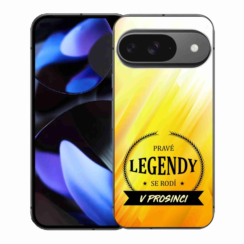 Gél borítás mmCase a Google Pixel 9/9 Pro készüléken - December legendái sárga háttérrel