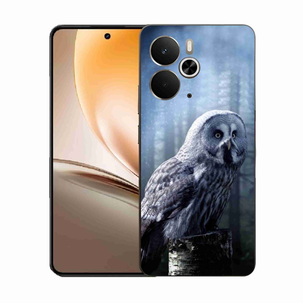 Gél borító mmCase a Realme 14 5G készülékhez - bagoly