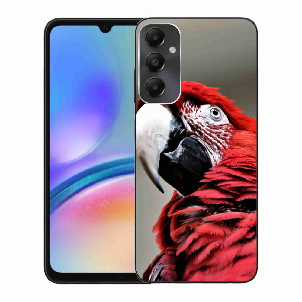 Gél tok mmCase Samsung Galaxy A05s készülékhez - papagáj ara piros