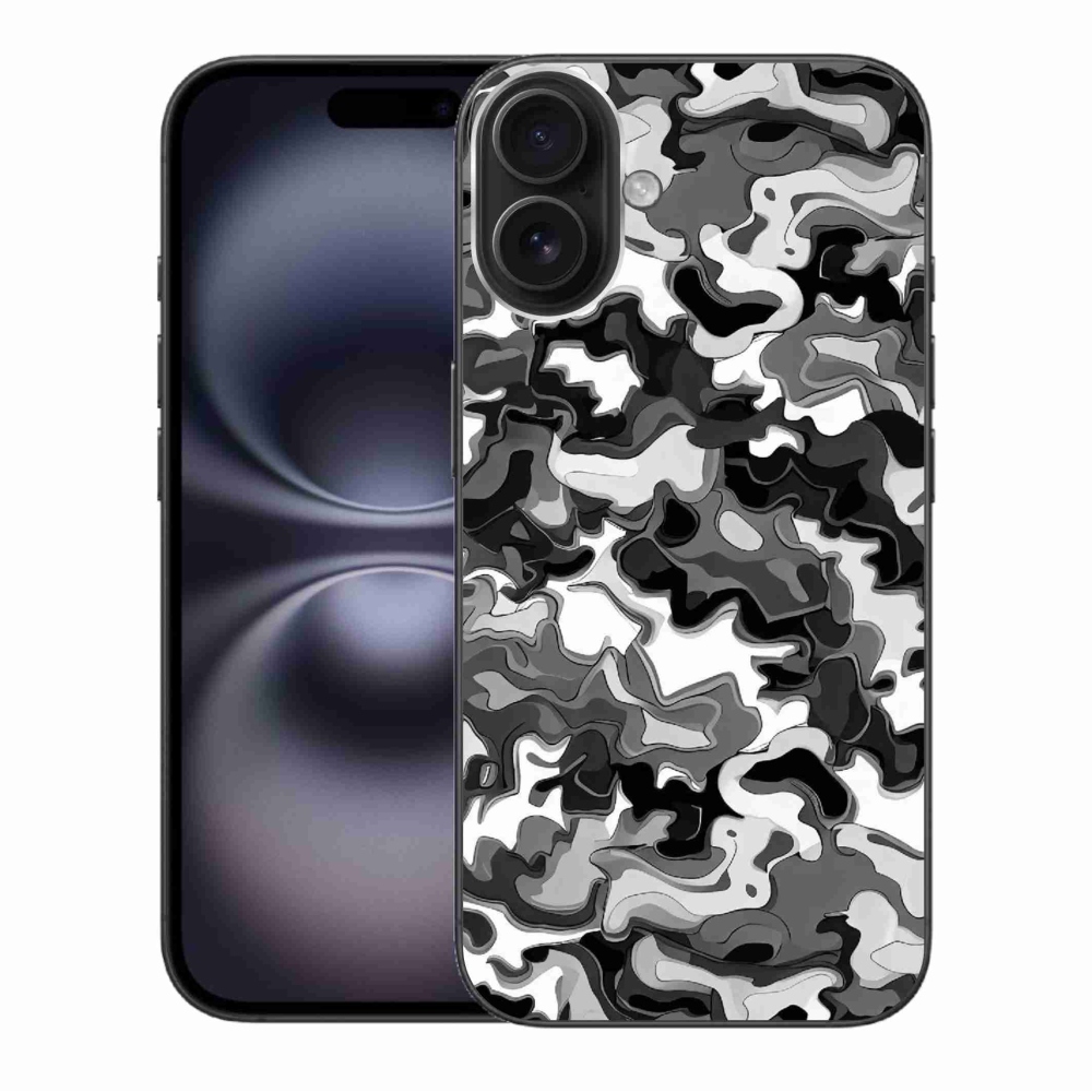 Zselés borítás mmCase iPhone 16 Plus készülékhez - terepszínű minta 3