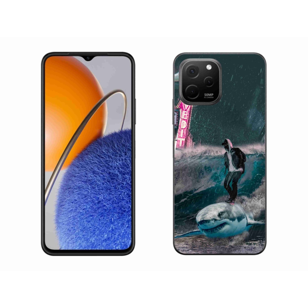 Gél borítás mmCase a Huawei Nova Y61 készülékhez - cápa