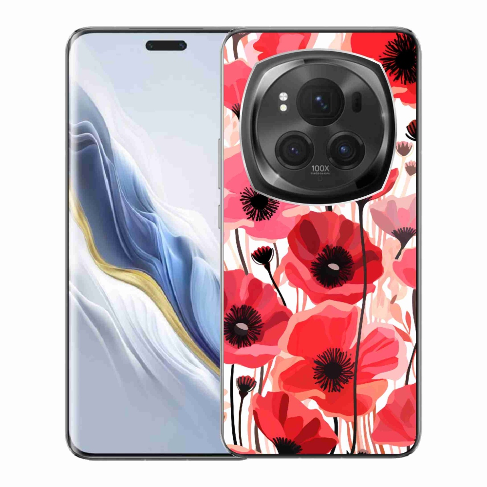 Gél borítás mmCase a Honor Magic 6 Pro 5G készülékhez - mákos 1