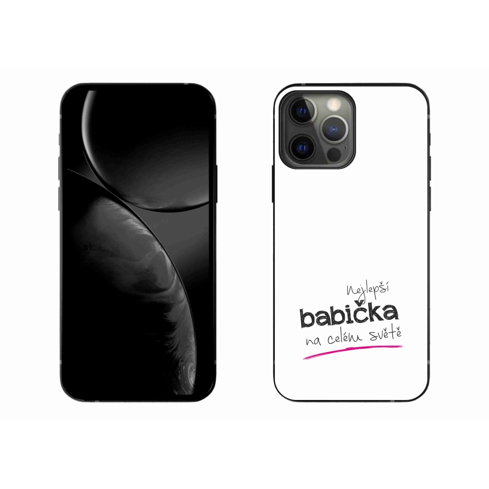Gélburkolat mmCase iPhone 13 Pro Max 6.7 készülékhez - Legjobb nagyi 4 fehér háttérrel