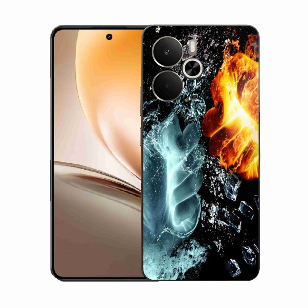 Gél borítás mmCase a Realme 14 5G készülékhez - víz és tűz