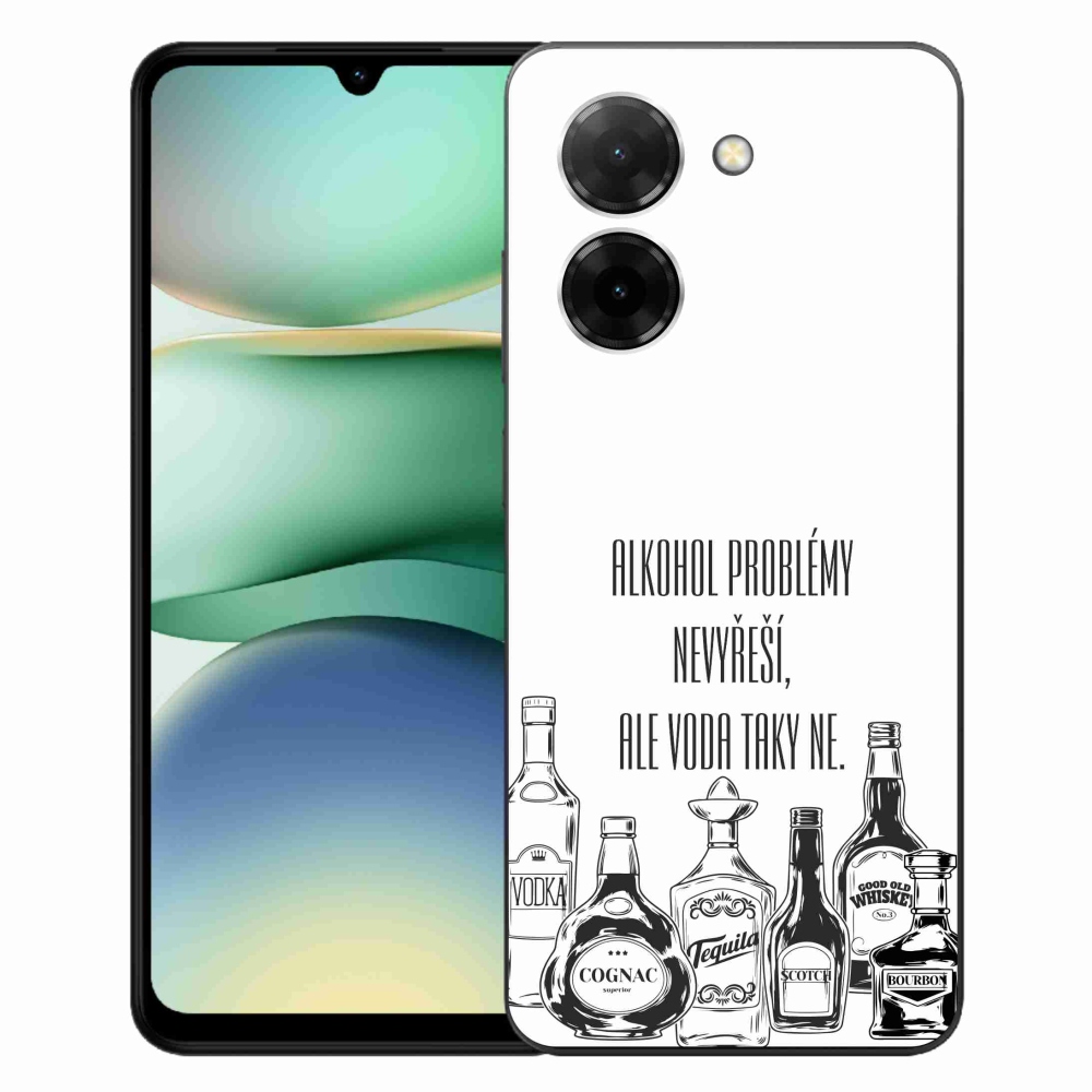 Gél borító mmCase a Xiaomi Redmi A5 (171.7x77.8x8.3mm) - vicces szöveg fehér háttérrel