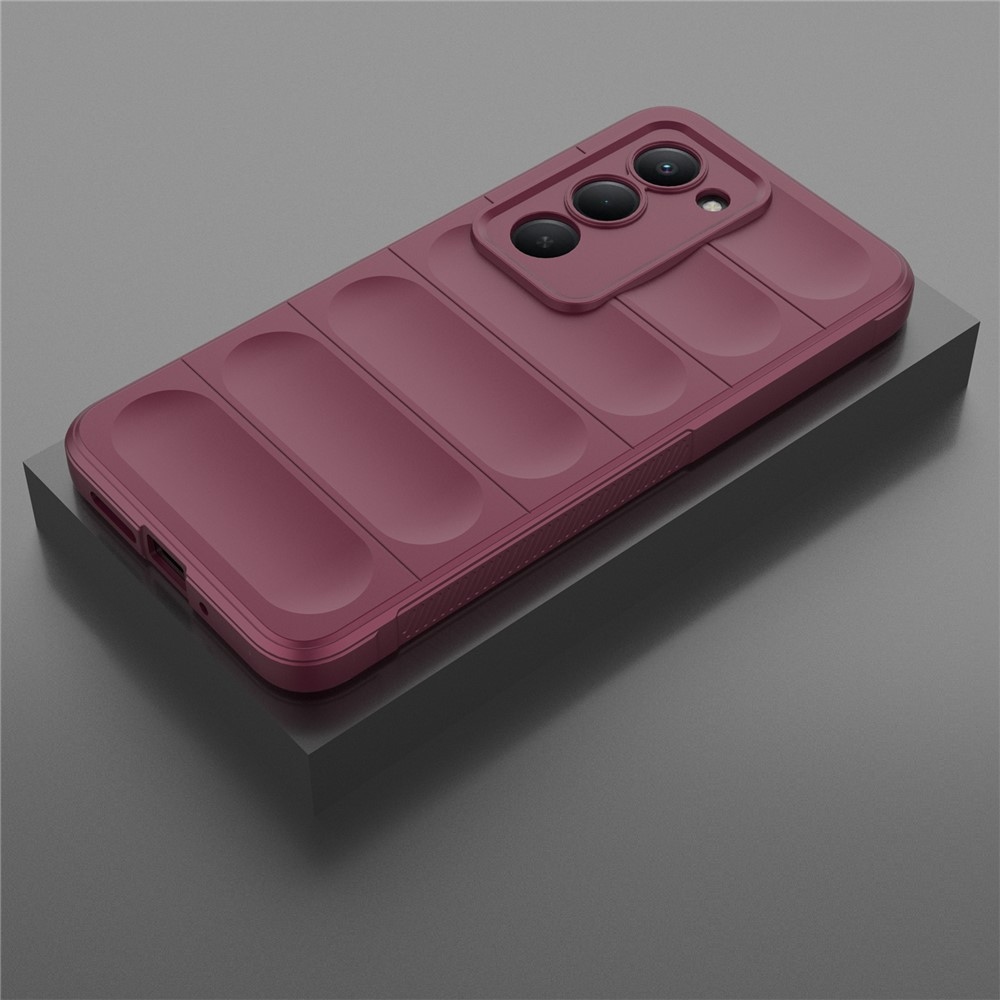 Rugg tartós zselés tok Xiaomi Redmi 15 4G (171mm) - bordó színben