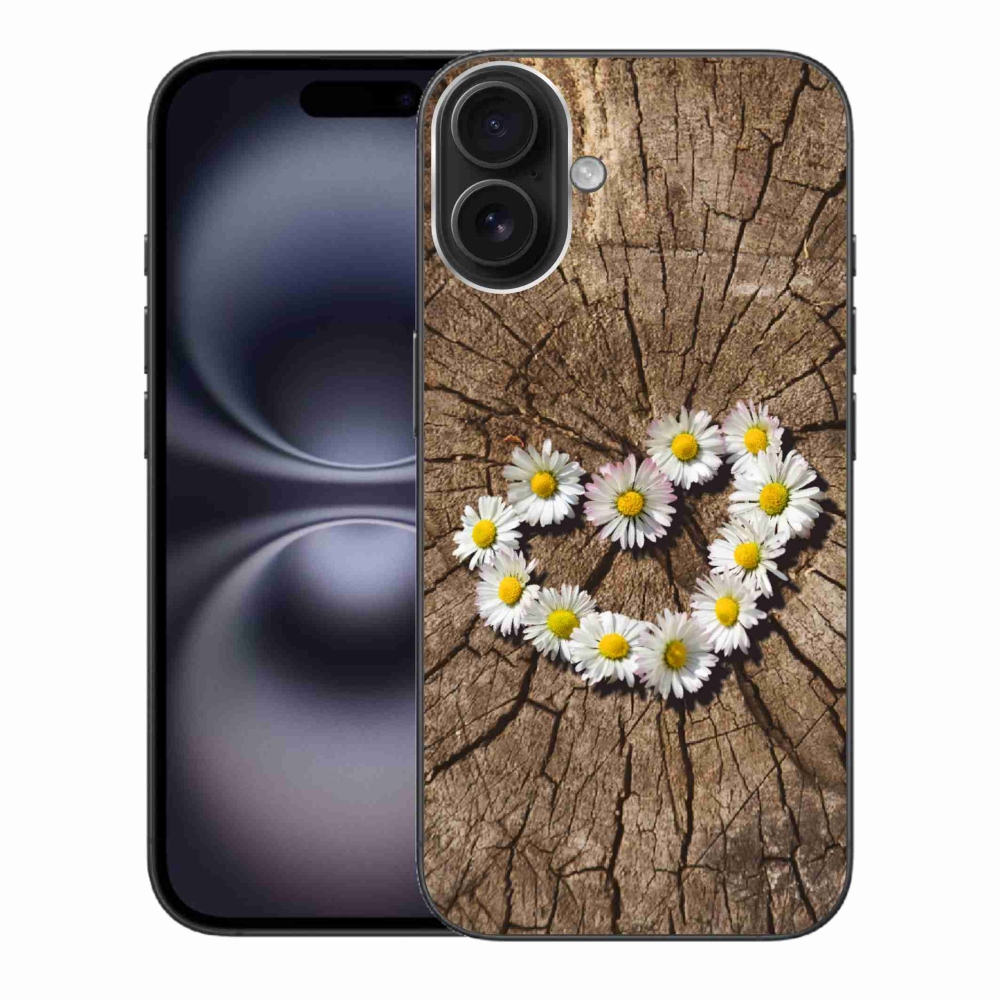 Gél borítás mmCase iPhone 16 Plus készülékhez - Százszorszép szív