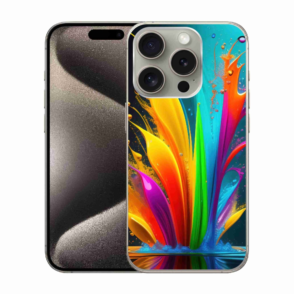 Zselés borítás mmCase iPhone 15 Pro készülékhez - absztrakt motívum 1