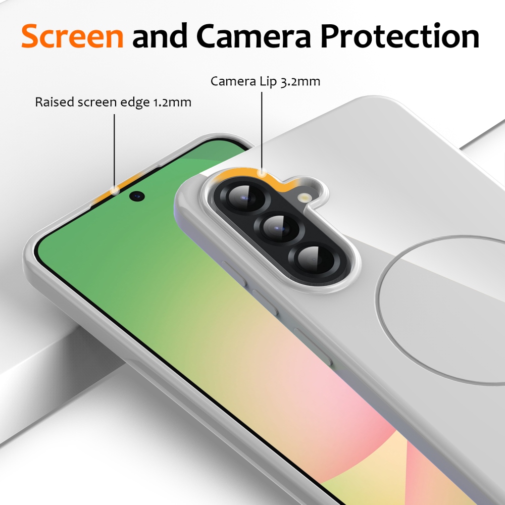 MagSafe zselés tok Samsung Galaxy A17 5G készülékhez - fehér