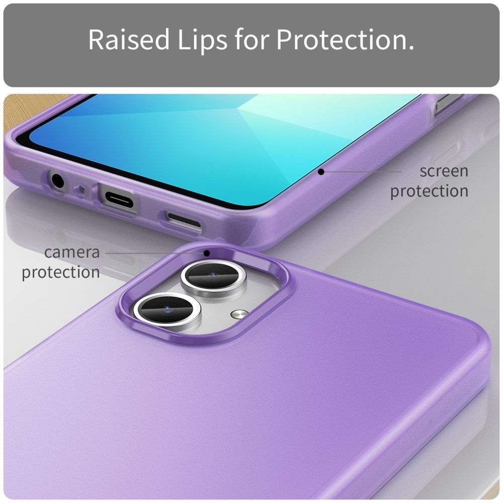 Candys matt zselés tok Samsung Galaxy A06 4G - lila
