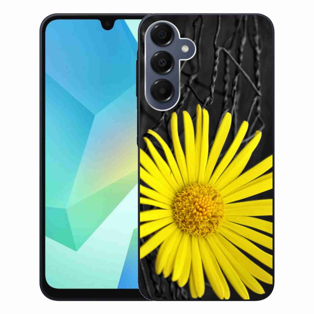 Gél védőhuzat mmCase Samsung Galaxy A16 4G/5G készülékhez - sárga virág