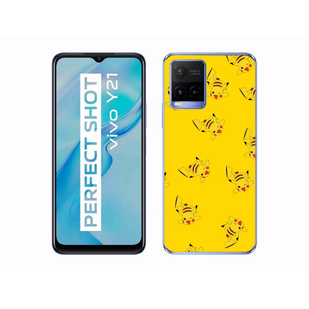 Zselés borító mmCase a Vivo Y21/Y21s/Y33s készülékhez - pikachu