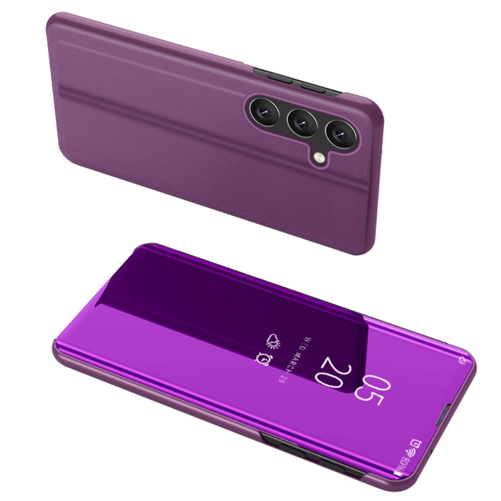 Átlátszó zárófedél matt előlappal Samsung Galaxy A05s készülékre - világos lila