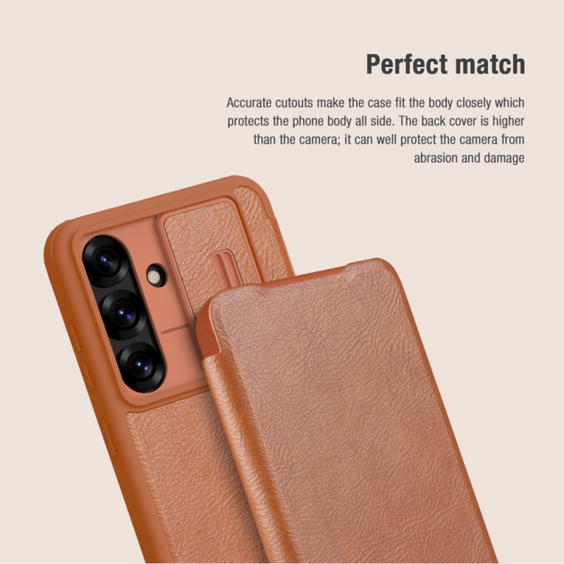 Nillkin Qin Book PRO tok Samsung Galaxy S25+ fekete