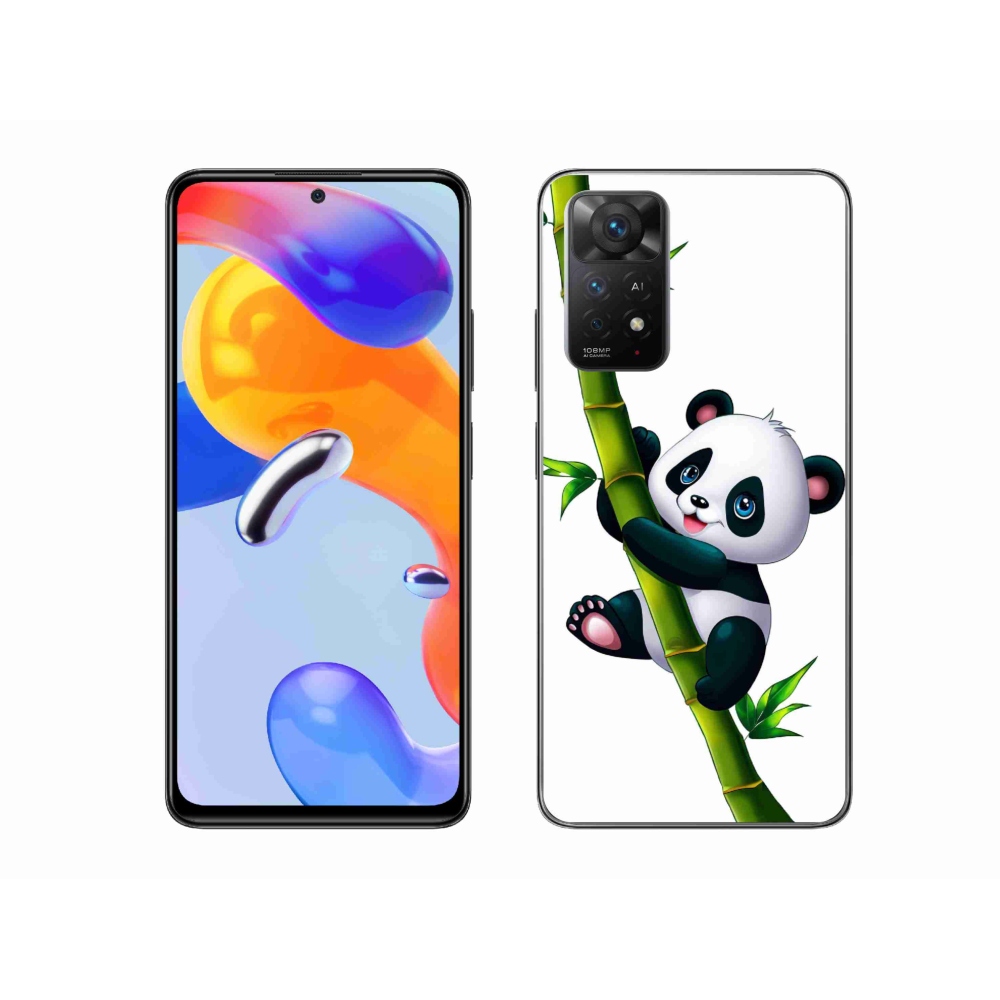 Gél borítás mmCase a Xiaomi Redmi Note 11 Pro 4G/5G számára - panda a bambuszon