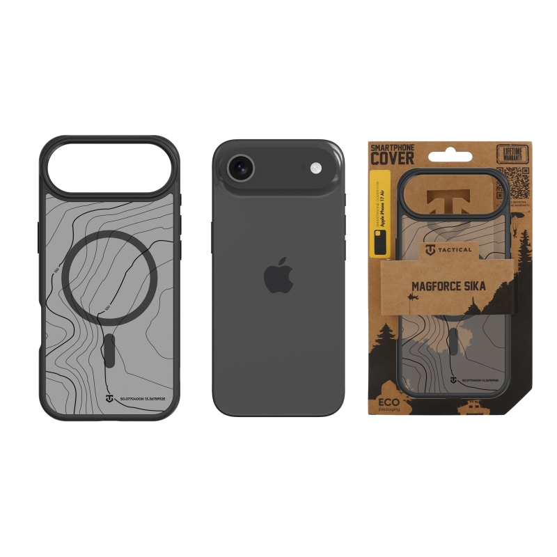 Taktikai MagForce Hyperstealth Sika borító iPhone 17 Air aszfalthoz