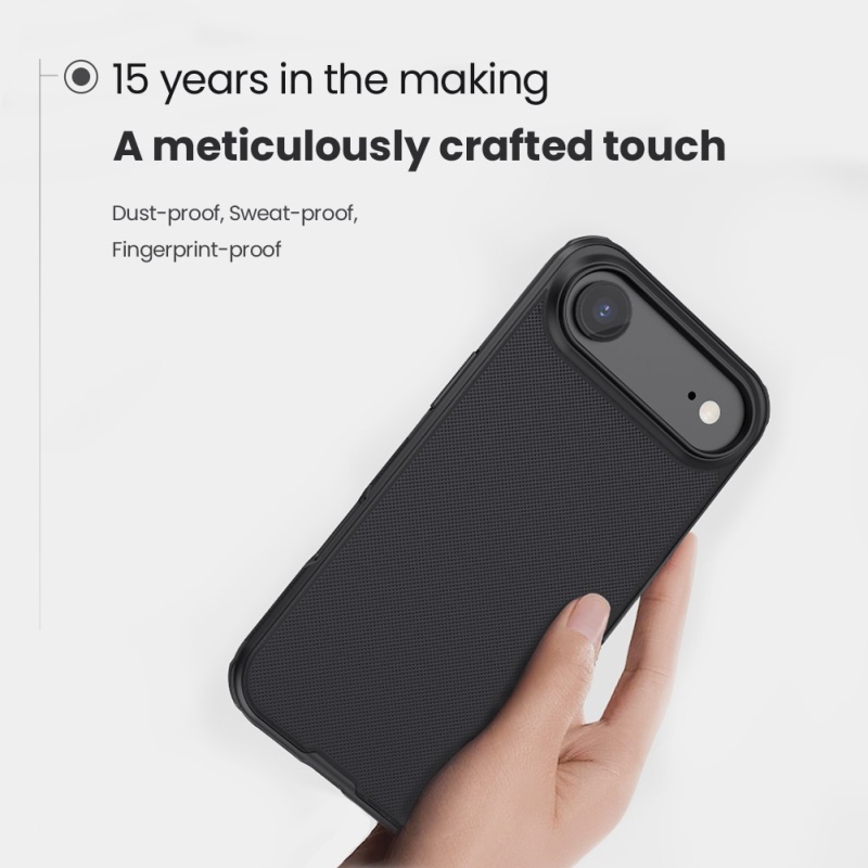 Nillkin Super Frosted PRO hátlap az Apple iPhone 17 Air készülékhez Fekete