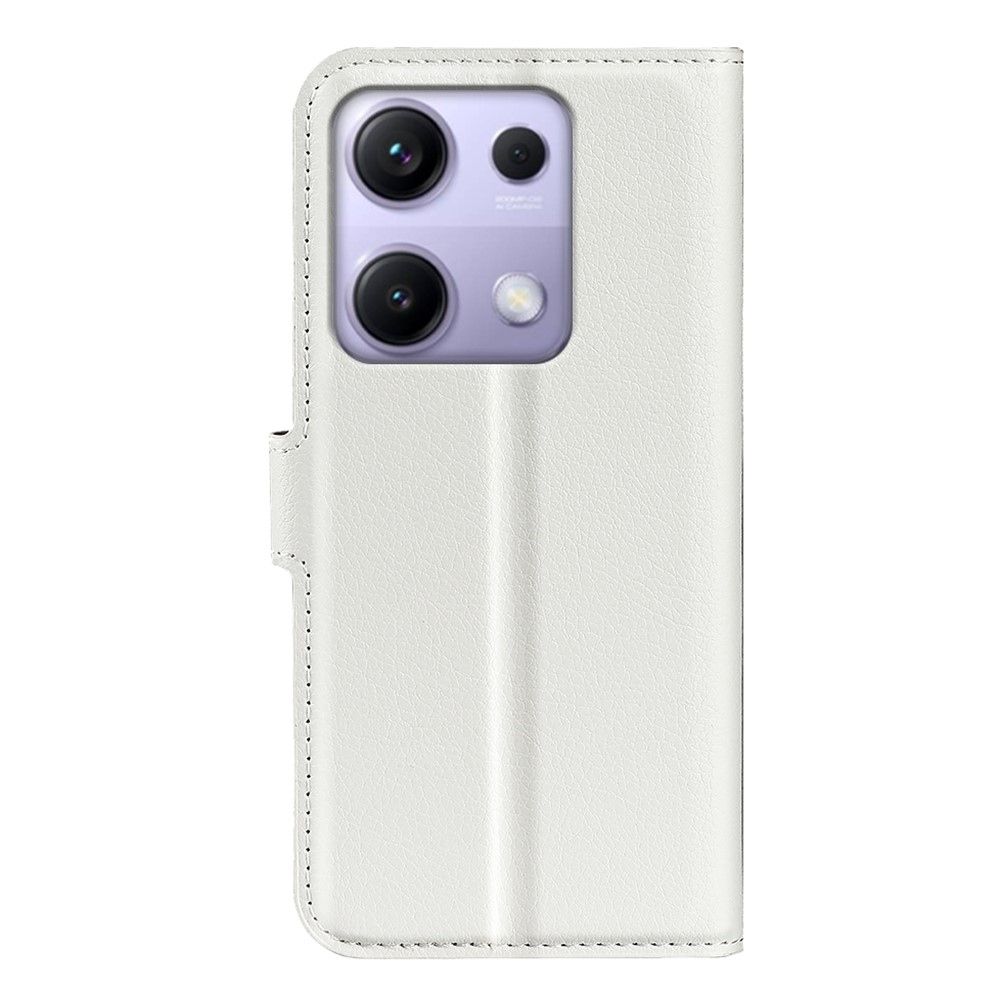 Litchi könyv tok Xiaomi Redmi Note 14S-hez - fehér