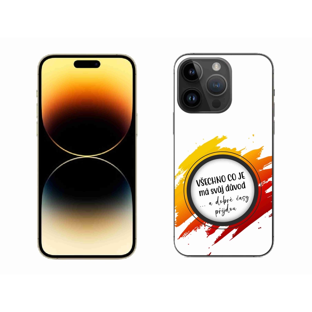 Gél borítás mmCase iPhone 14 Pro Max 6.7 - idézem 3 fehér háttér