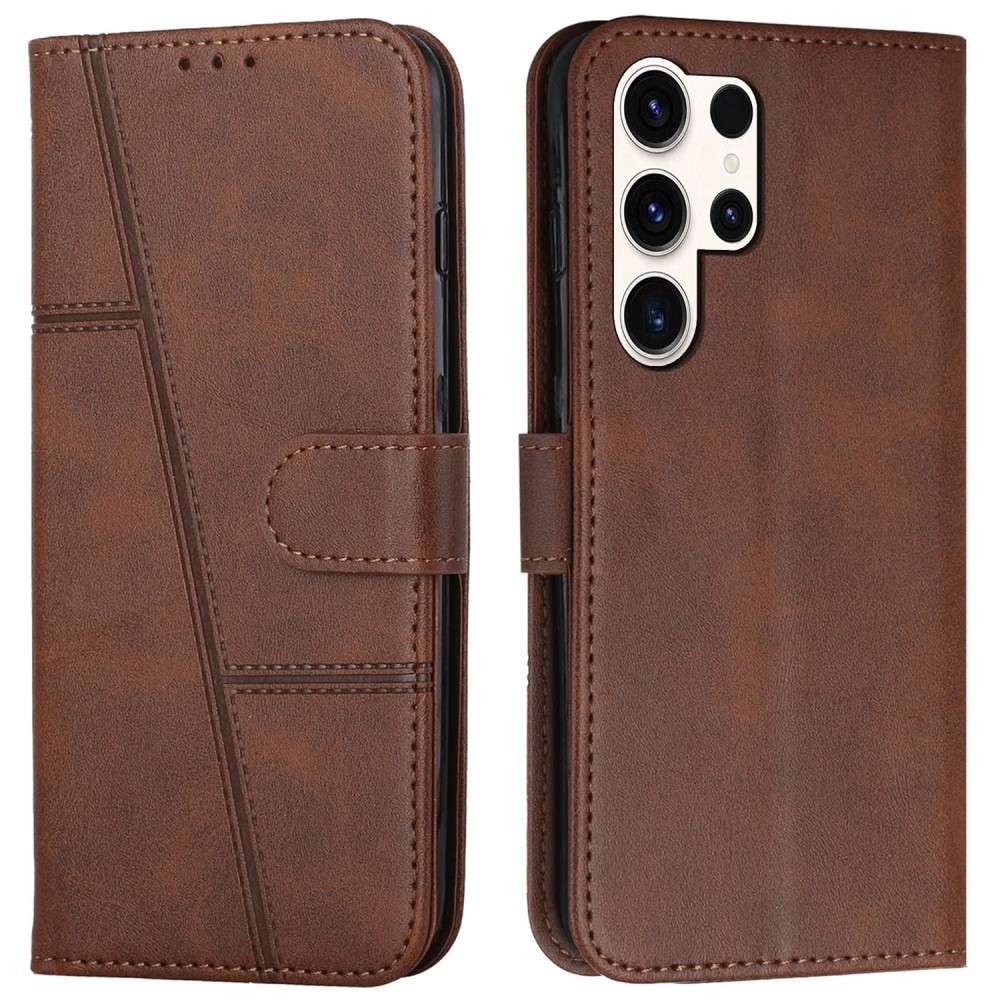 Line book tok Samsung Galaxy S25 Ultra készülékhez - barna