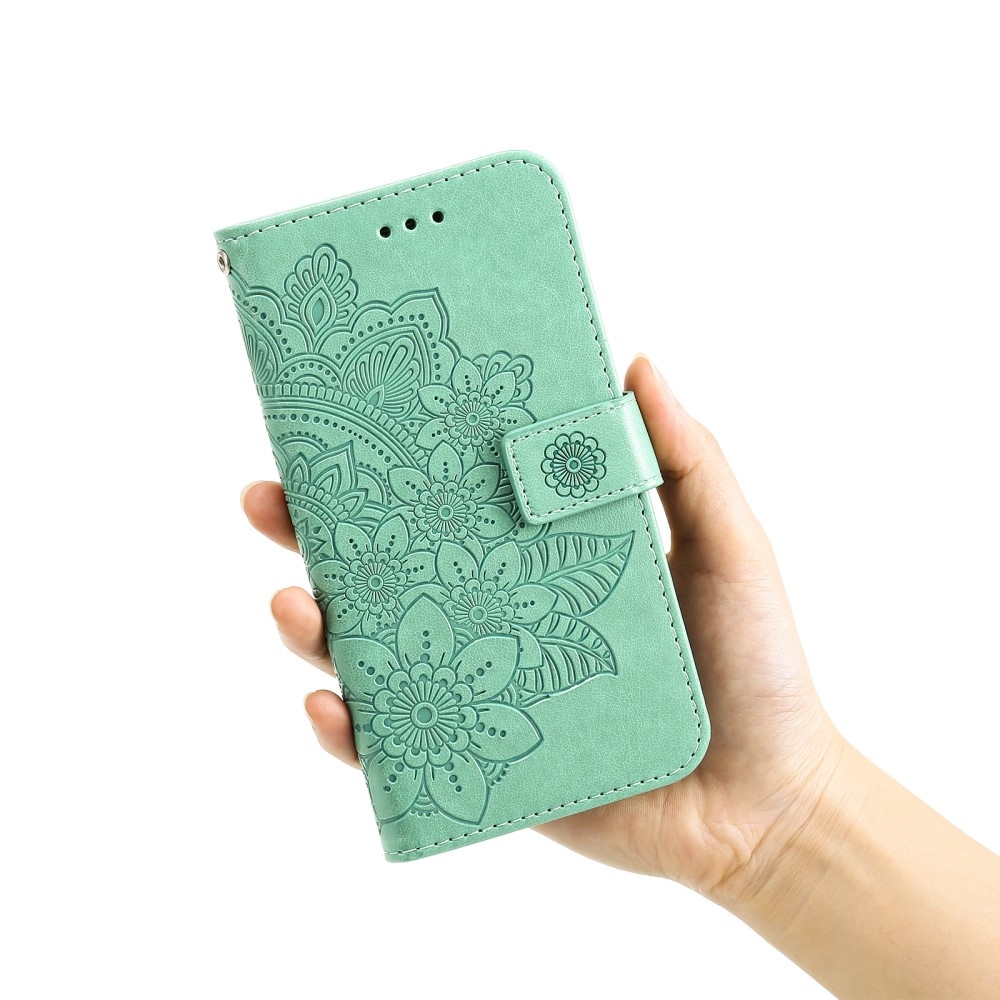 Mandala könyv tok a Huawei Nova 12 SE-hez - teáskék színben