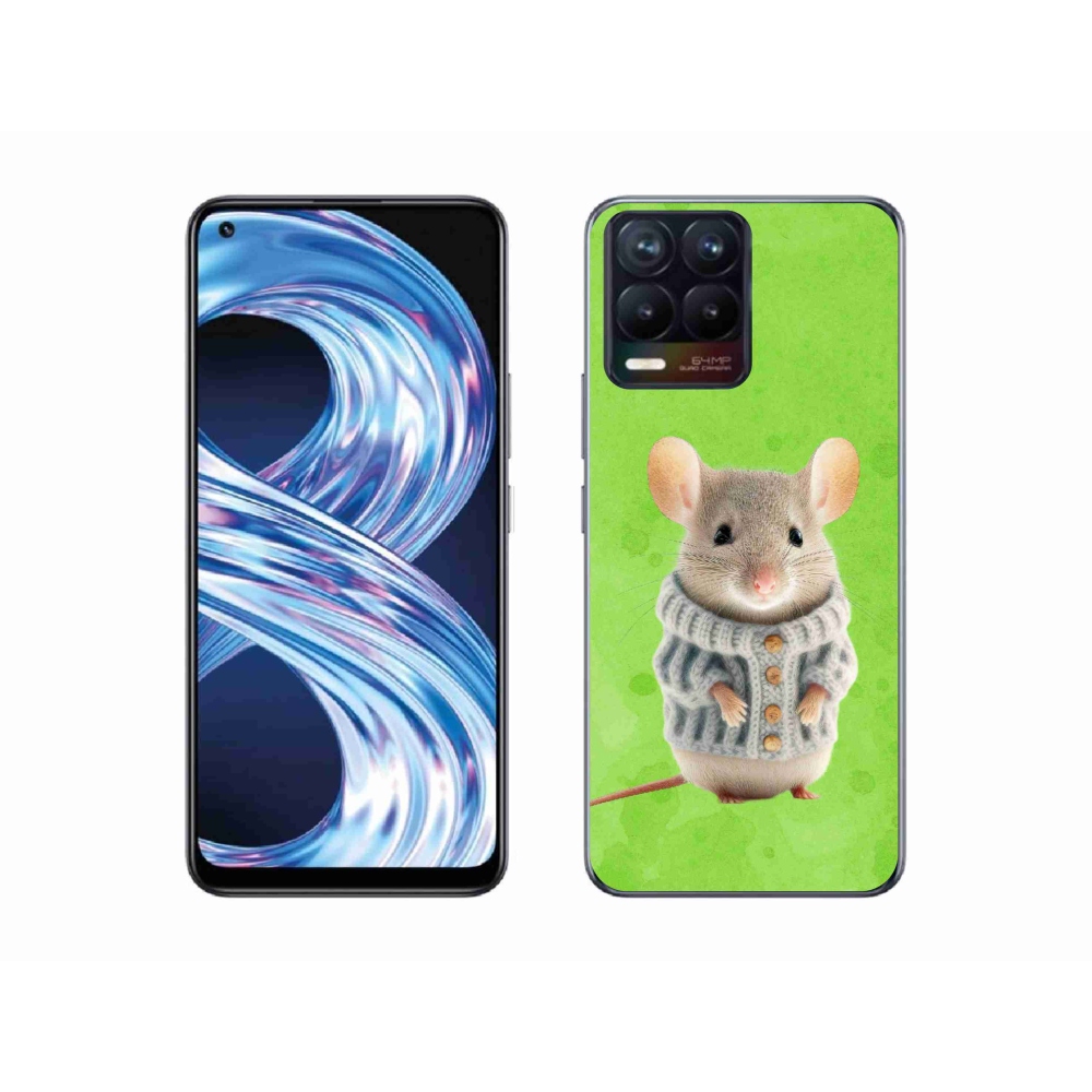 Gél borítás mmCase a Realme 8 Pro-hoz - egér pulóverben