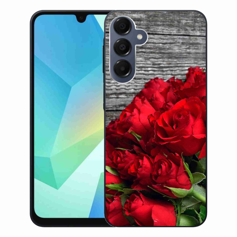 Zselés borítás mmCase Samsung Galaxy A16 4G/5G - piros rózsa