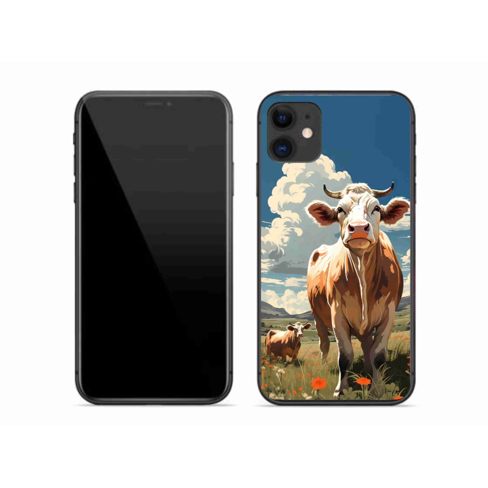 Gél borítás mmCase iPhone 11 készülékhez - tehenek a réten