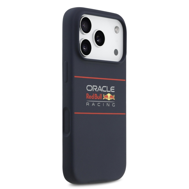 Red Bull szilikon vízszintes logóval ellátott MagSafe hátlap iPhone 17 Pro Max-hoz Navy Navy