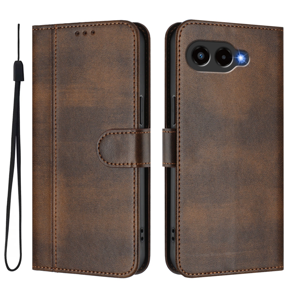 Retros könyv tok a T-Mobile T Phone 3 készülékhez - barna