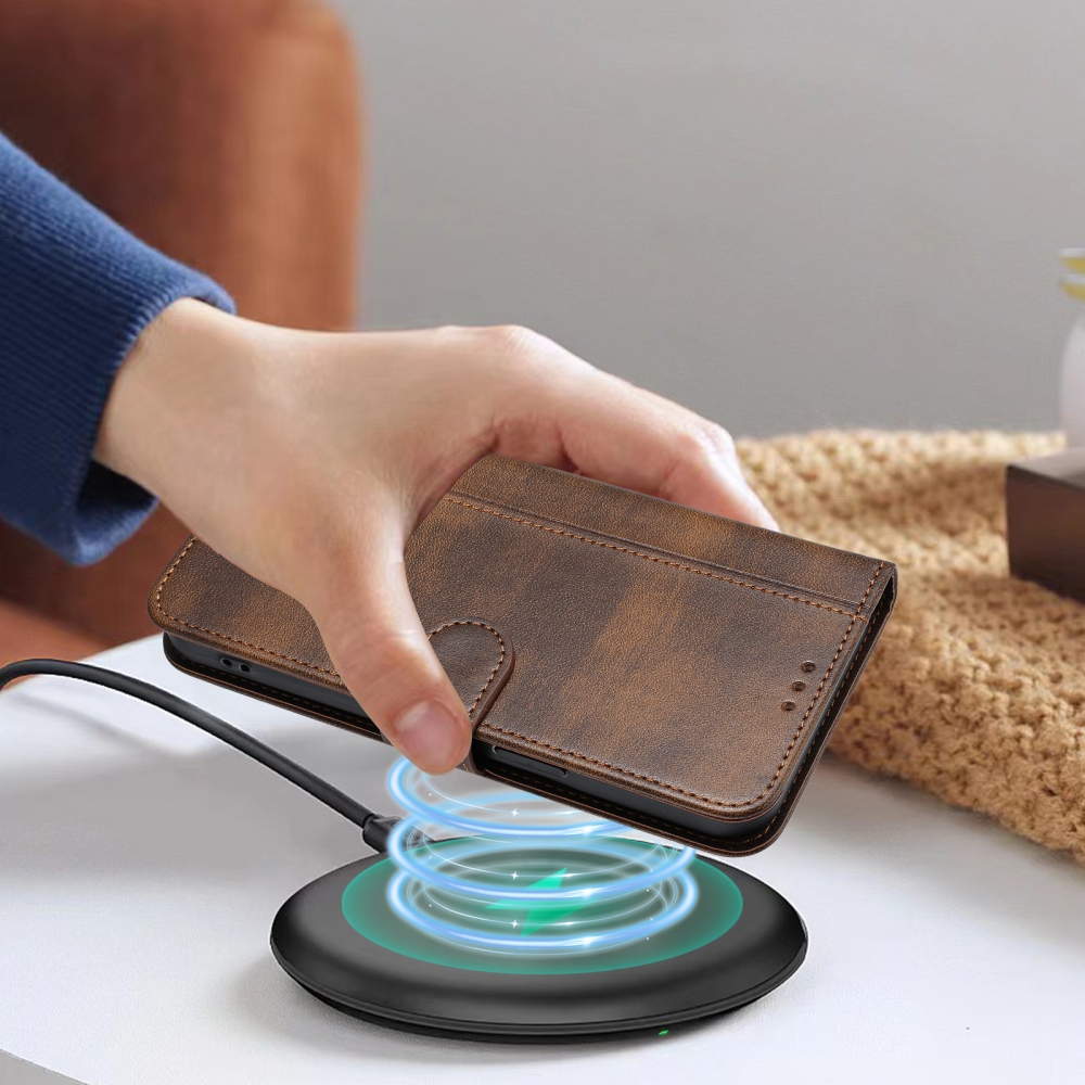 Retros könyv tok a T-Mobile T Phone 3 készülékhez - barna