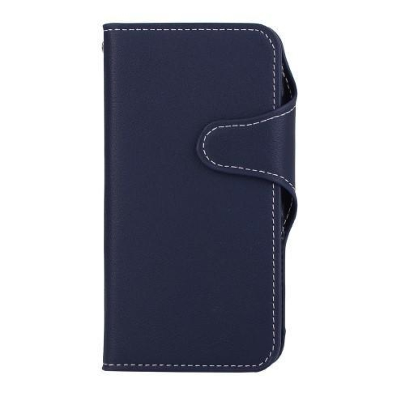 Retro PU bőr tok iPhone 6 Plus és 6s Plus készülékhez - kék