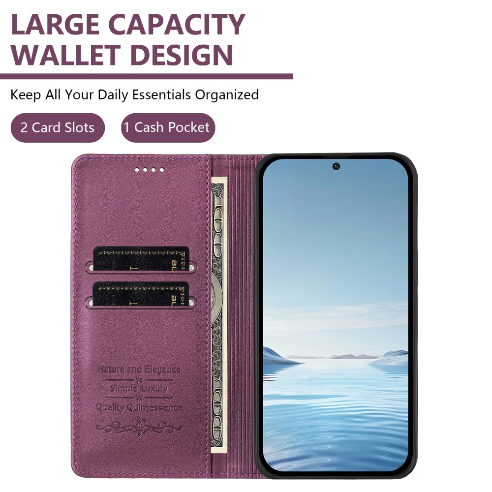 RFIDS könyvtáska a Realme GT 8 Pro 5G készülékhez - lila