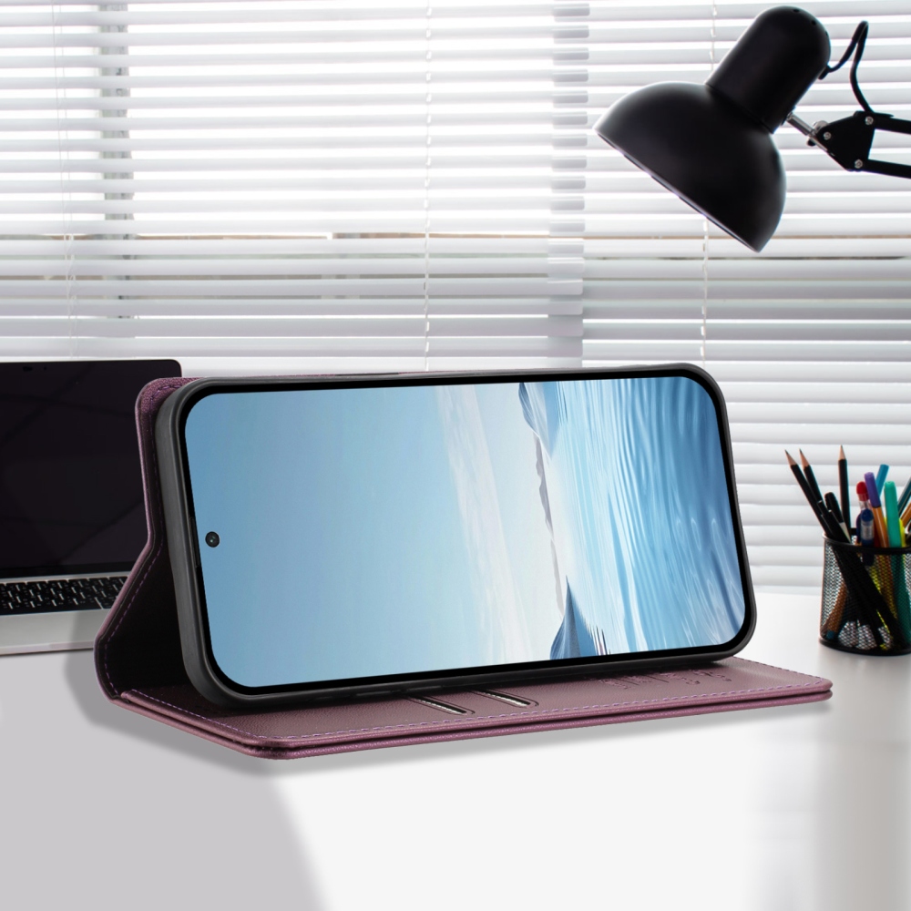 RFIDS könyvtáska a Realme GT 8 Pro 5G készülékhez - lila