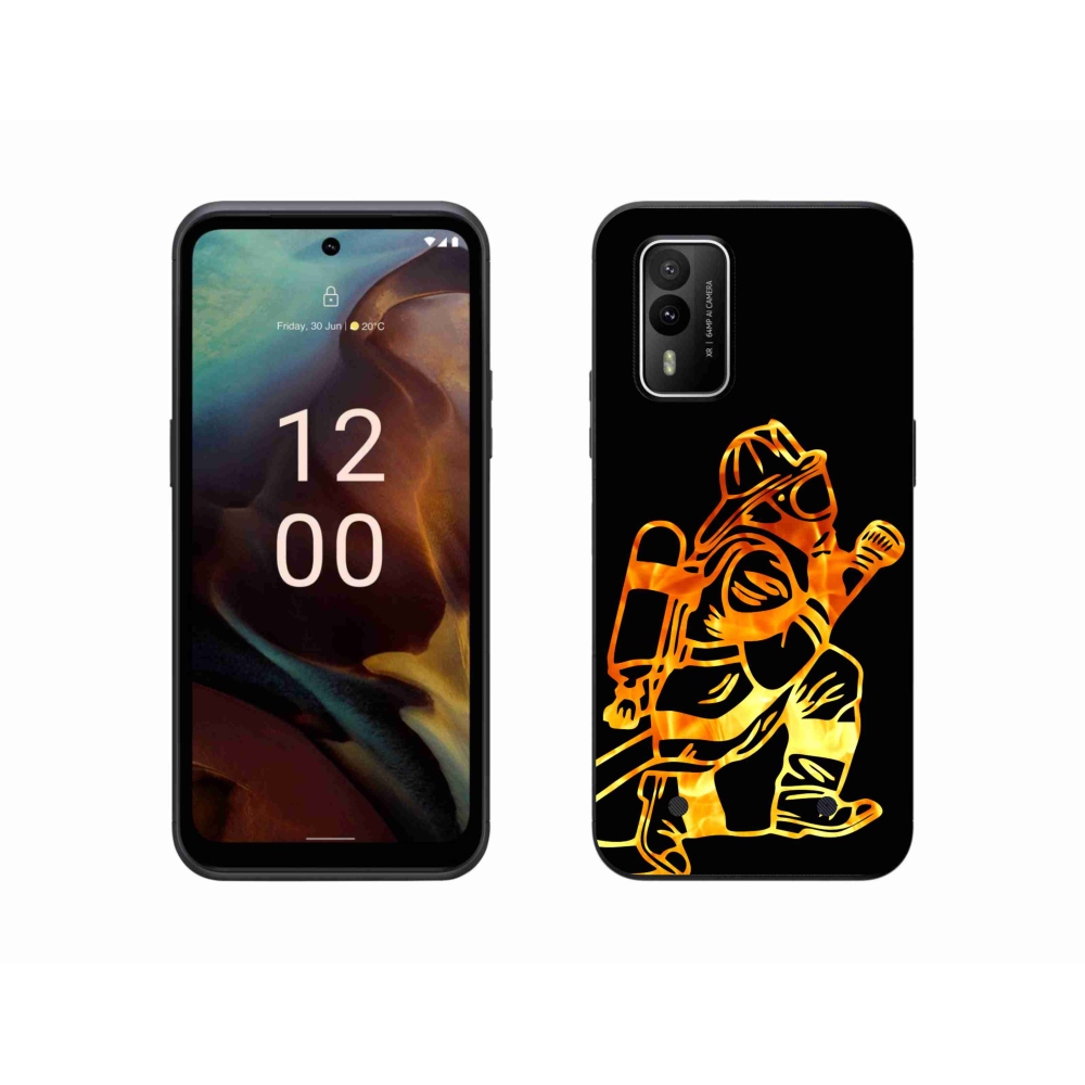 Zselés borítás mmCase a Nokia XR21 készülékhez - tűzoltó 1