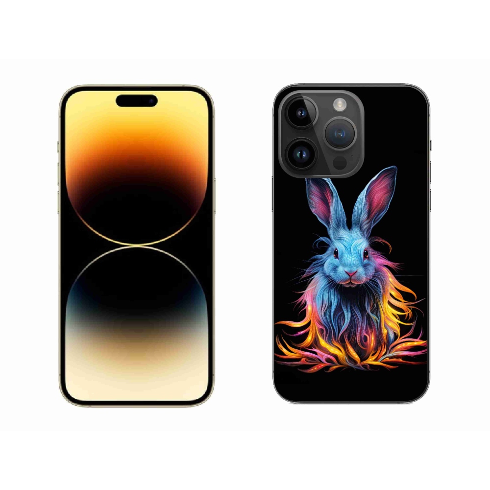 Zselés borítás mmCase iPhone 14 Pro Max készülékhez - absztrakt nyúl