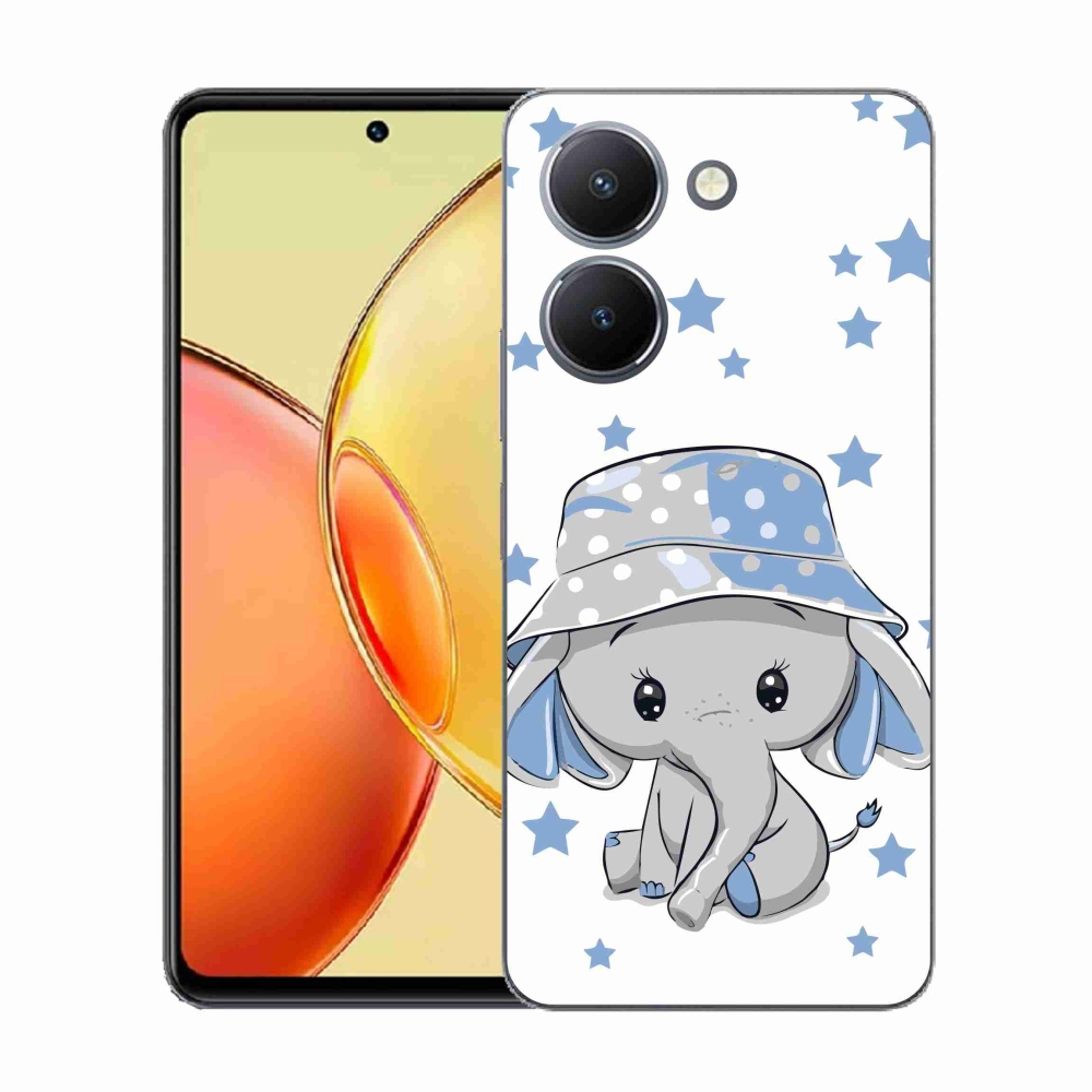 Zselés borítás mmCase Vivo Y36-hoz - kék elefánt