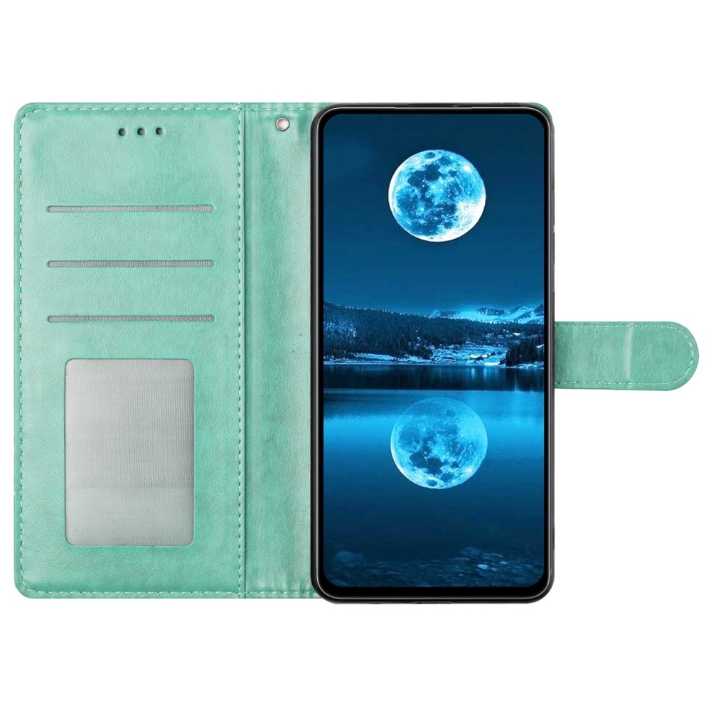 Vérrögök könyv tok Xiaomi Redmi Note 14 Pro 5G/Poco X7 5G - teal - teal