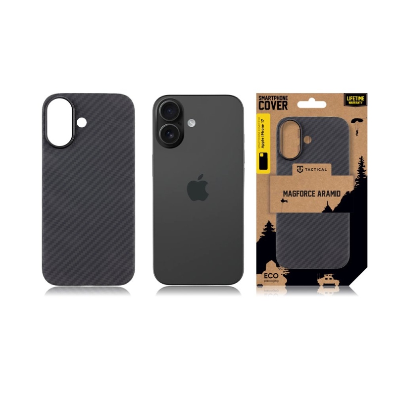 Taktikai MagForce Aramid borító Apple iPhone 17 fekete