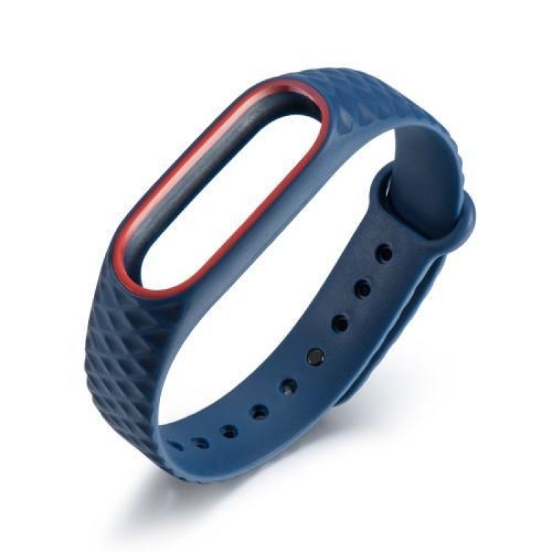 Rhomb gél szíj a Xiaomi Mi Band 2 készülékhez - piros és kék színben