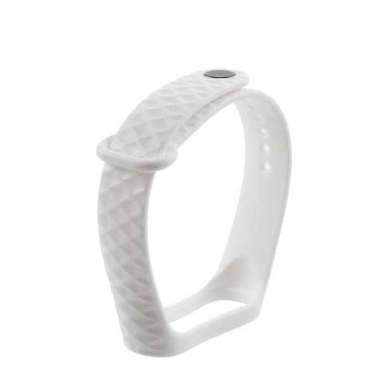 Rhomb gél szíj a Xiaomi Mi Band 3 készülékhez - fehér